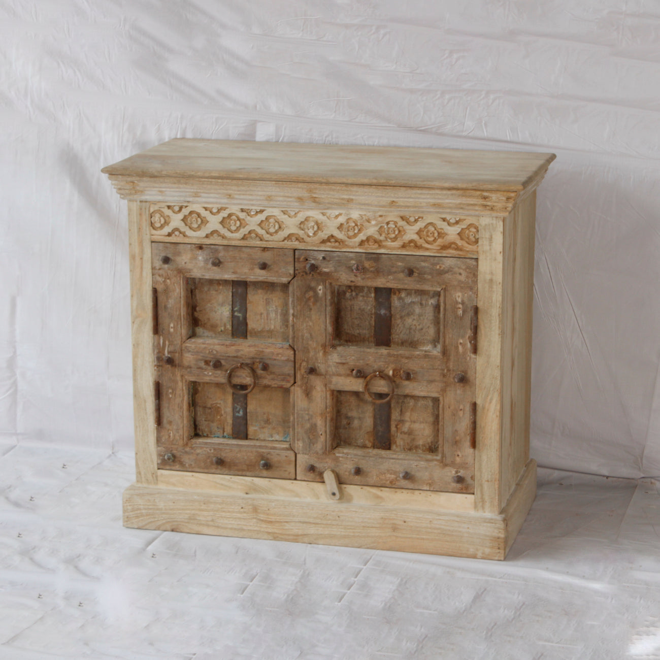 Vintage Indian Timber Vanity 08 - 90cm Length