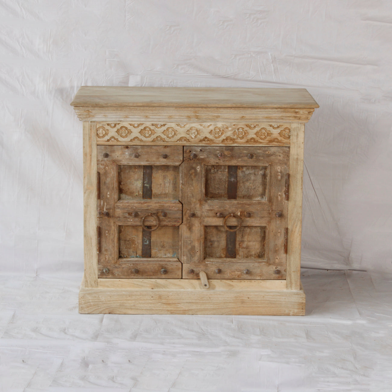 Vintage Indian Timber Vanity 08 - 90cm Length