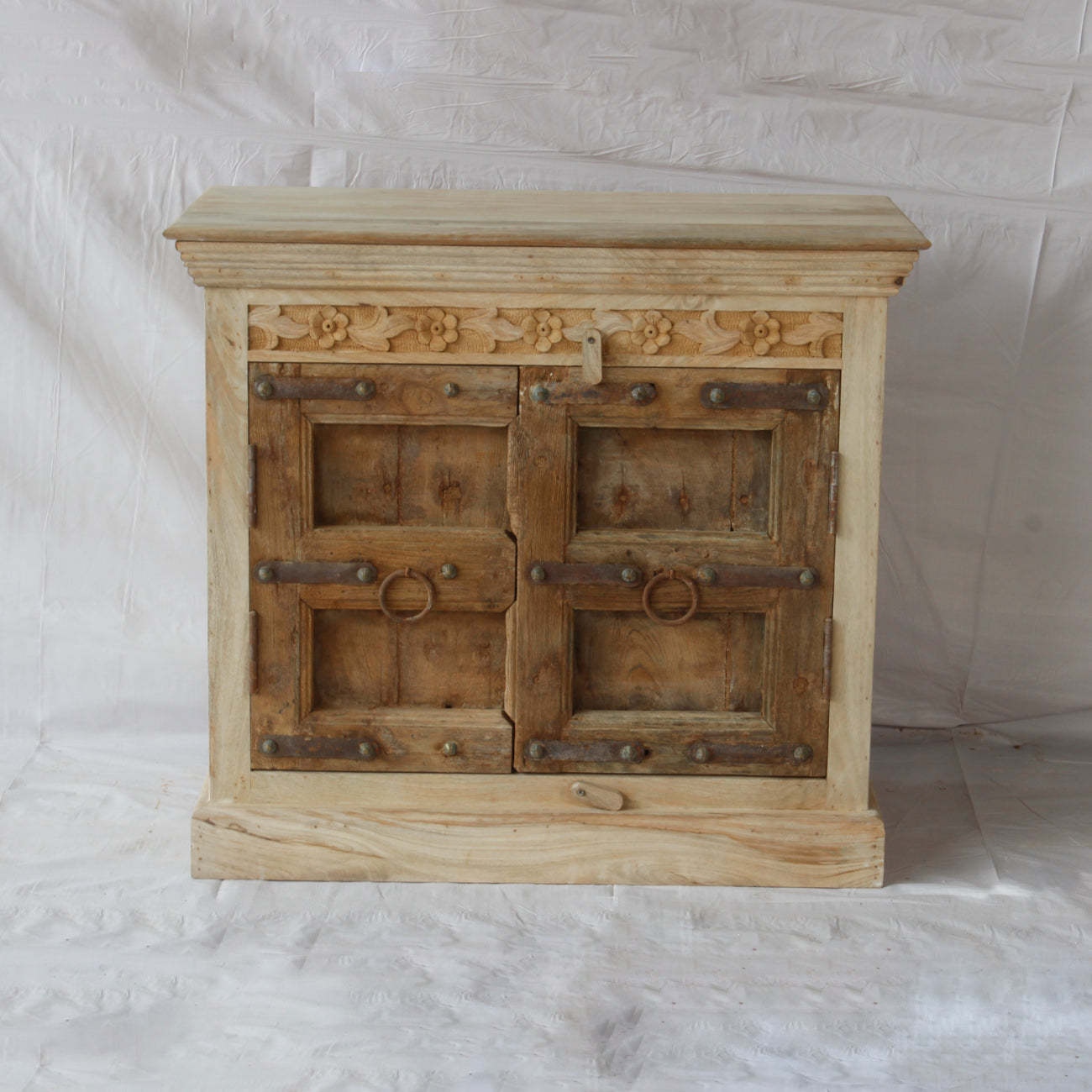 Vintage Indian Timber Vanity 09 - 90cm Length
