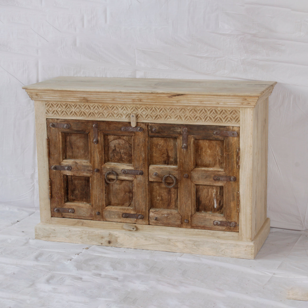 Vintage Indian Timber Vanity 17 - 120cm Length