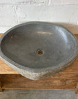 XL River Stone Basin 35 - 58.5 x 46.5 x 16cm