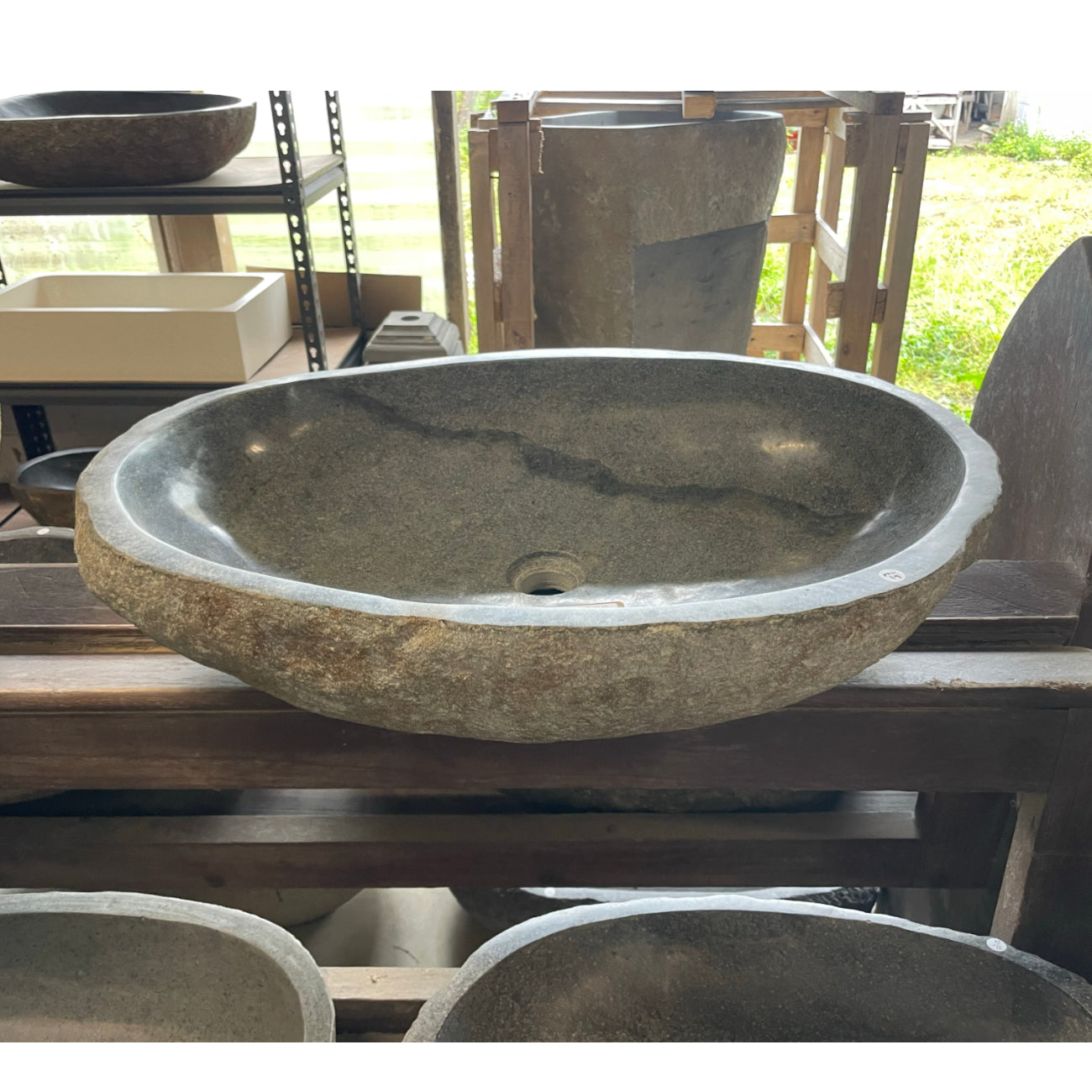 XXL River Stone Basin 19