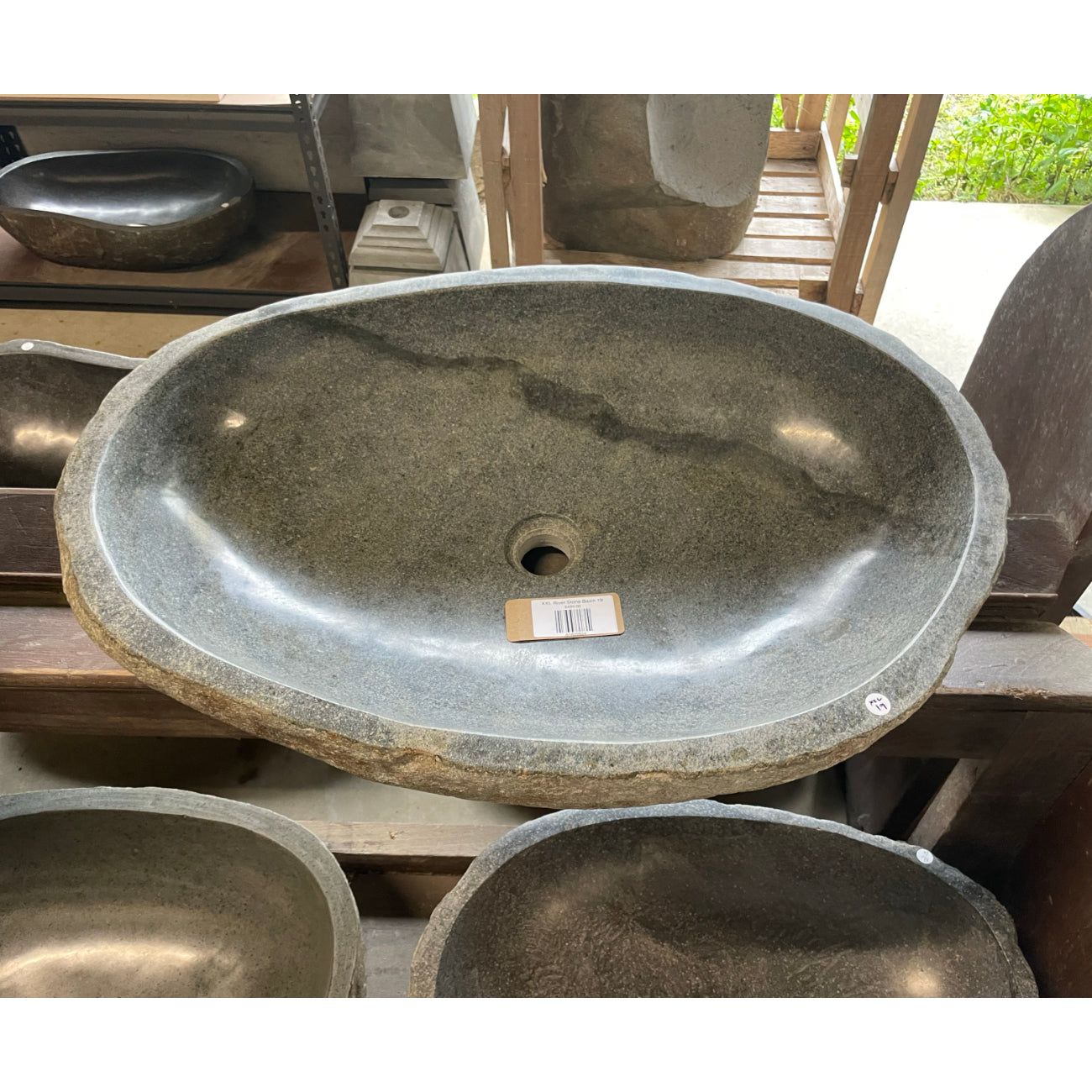 XXL River Stone Basin 19