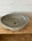 XXL River Stone Basin 11 - 60.5 x 44 x 16cm