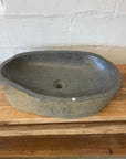 XXL River Stone Basin 20 - 63.5 x 38.5 x 15cm
