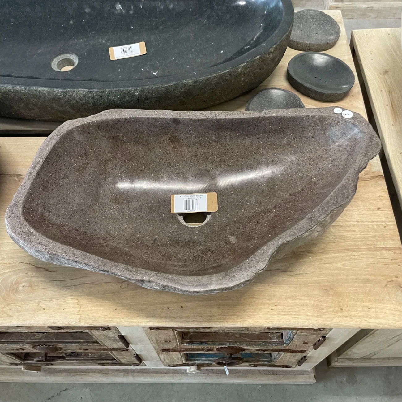 XXL River Stone Basin 