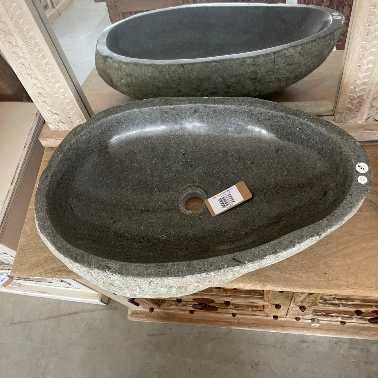 XXL River Stone Basins | Assorted Styles