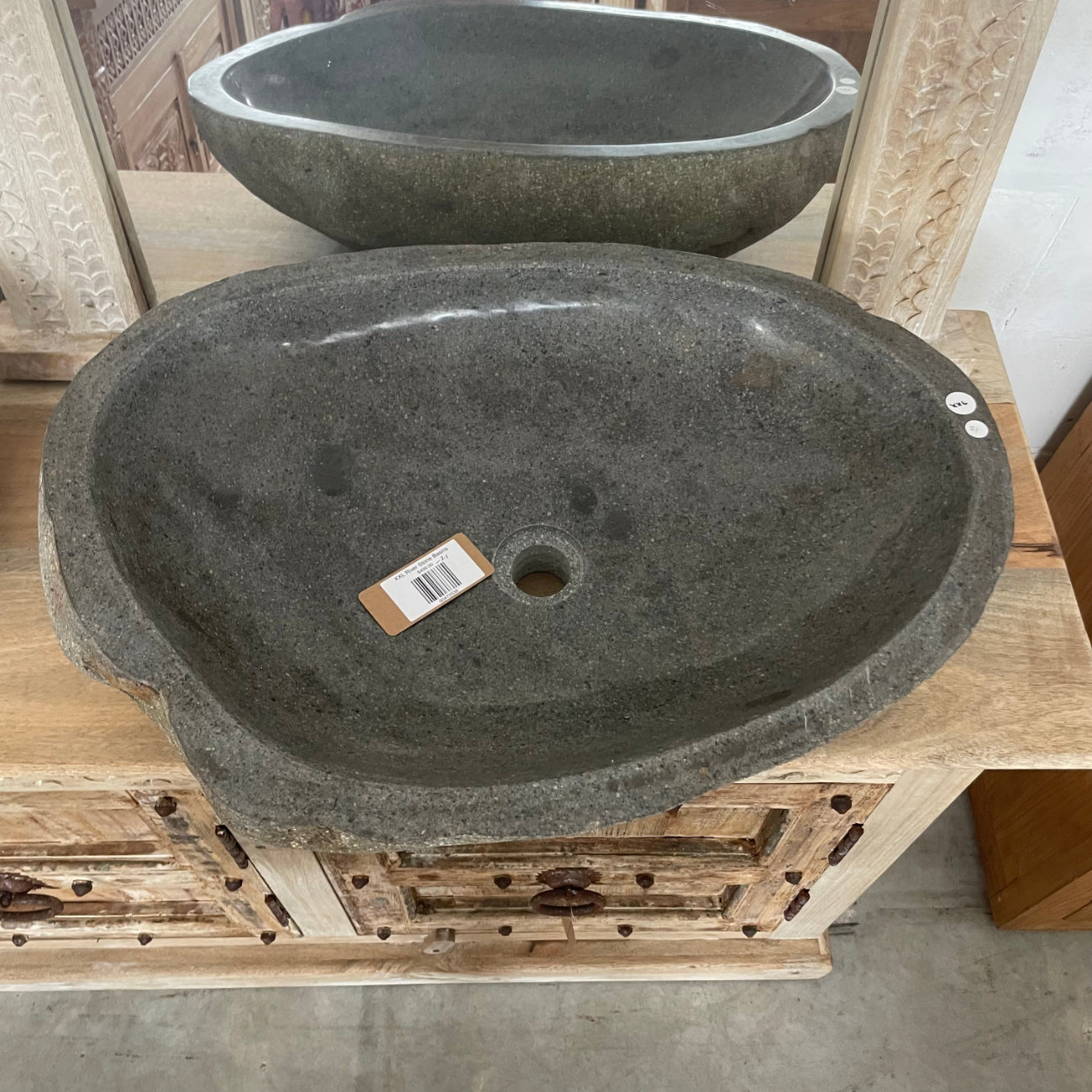 XXL River Stone Basins | Assorted Styles