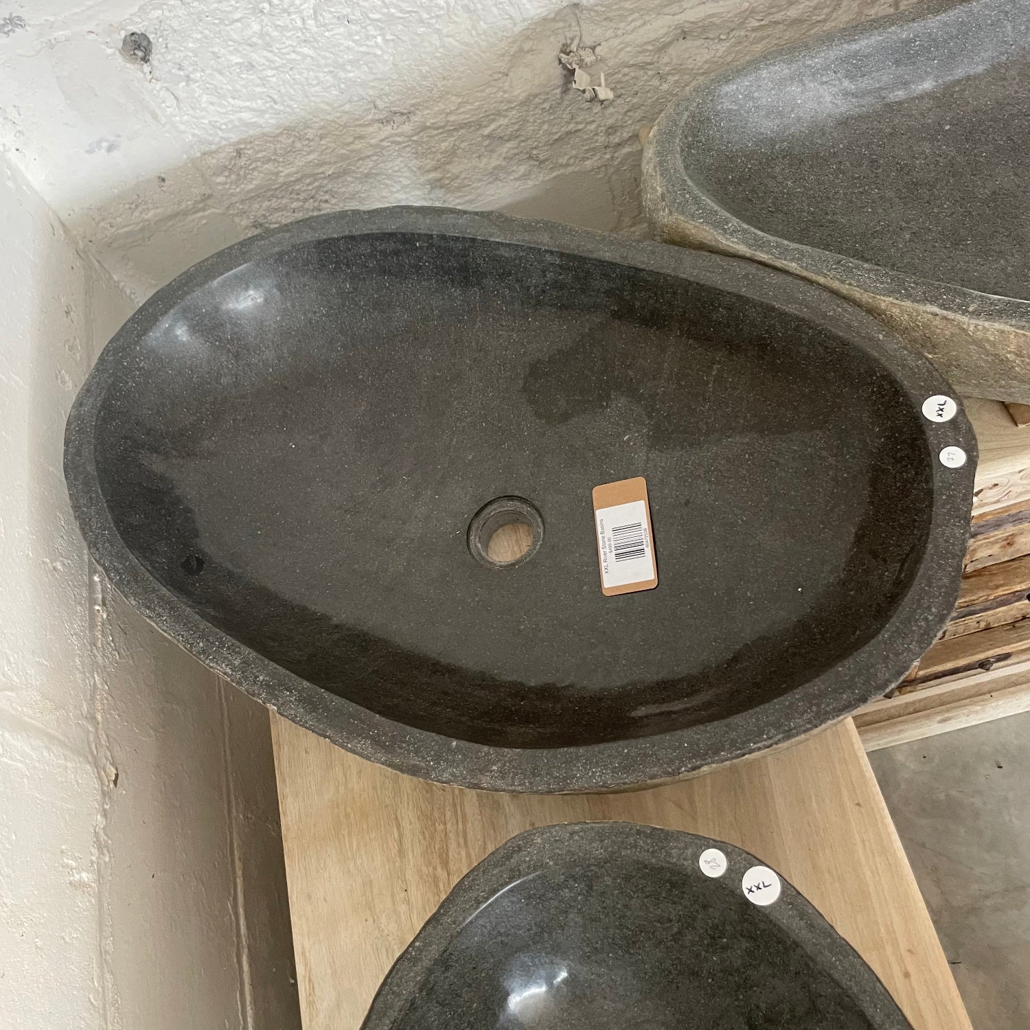 XXL River Stone Basins | Assorted Styles