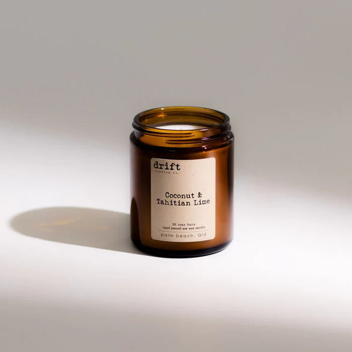 Medium Amber Drift Trading Co. Soy Wax Candles