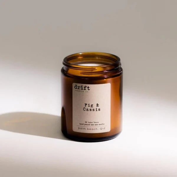 Medium Amber Drift Trading Co. Soy Wax Candles
