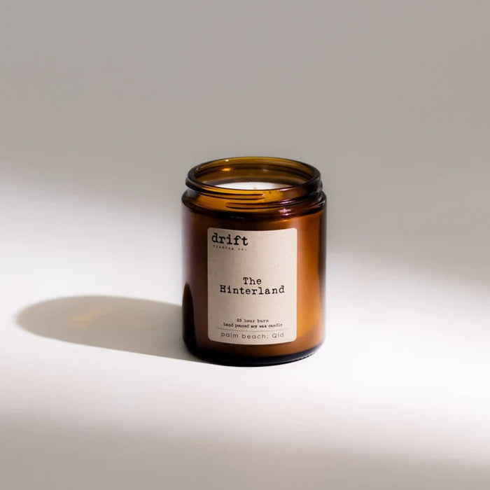 Medium Amber Drift Trading Co. Soy Wax Candles