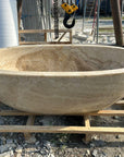 Oval Full Polished Onyx Stone Bath | Pre Order