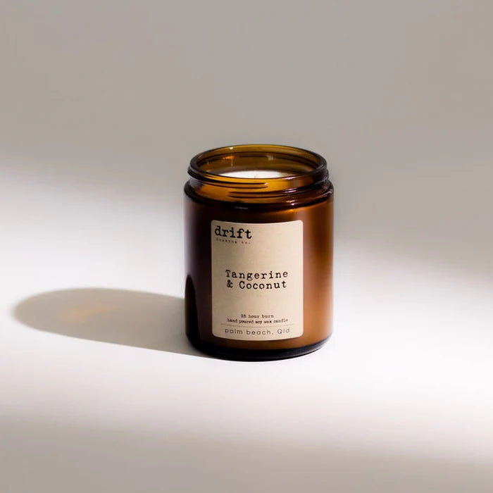 Medium Amber Drift Trading Co. Soy Wax Candles
