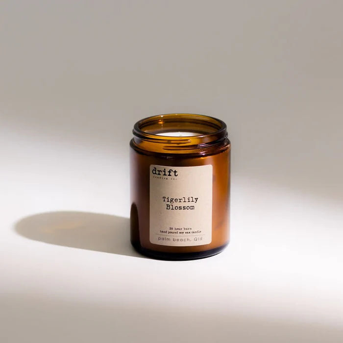 Medium Amber Drift Trading Co. Soy Wax Candles
