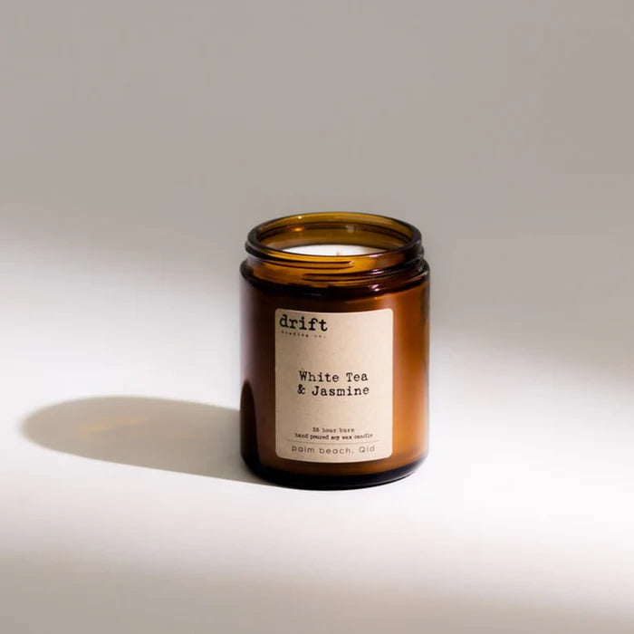 Medium Amber Drift Trading Co. Soy Wax Candles