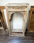 Acid Wash Carved Indian Arch Frame - 143x253.5cm