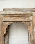 Acid Wash Carved Indian Arch Frame - 143x253.5cm