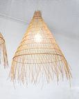 Large Aloha Woven Rattan Pendant