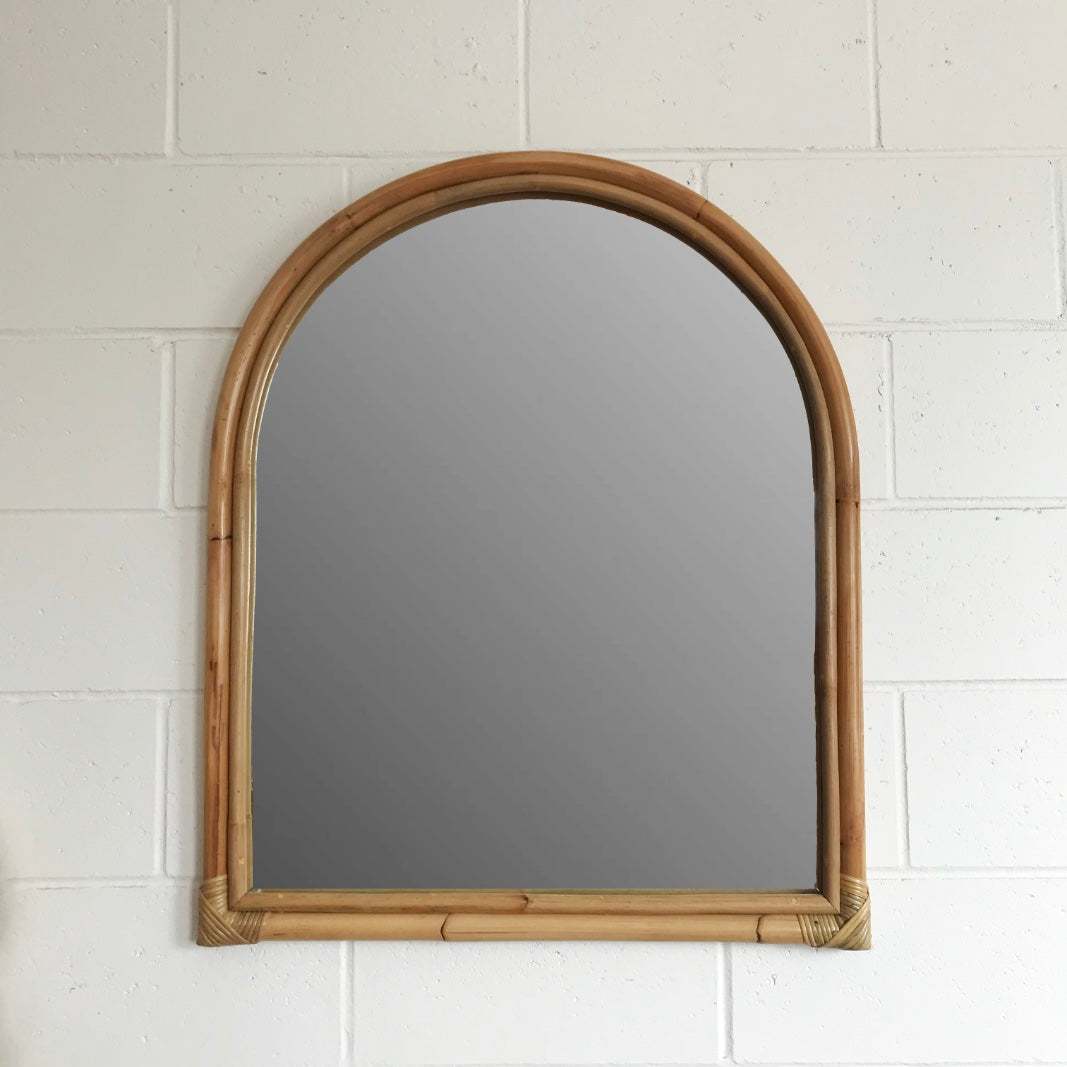 Arch Rattan Mirror 70x85cm