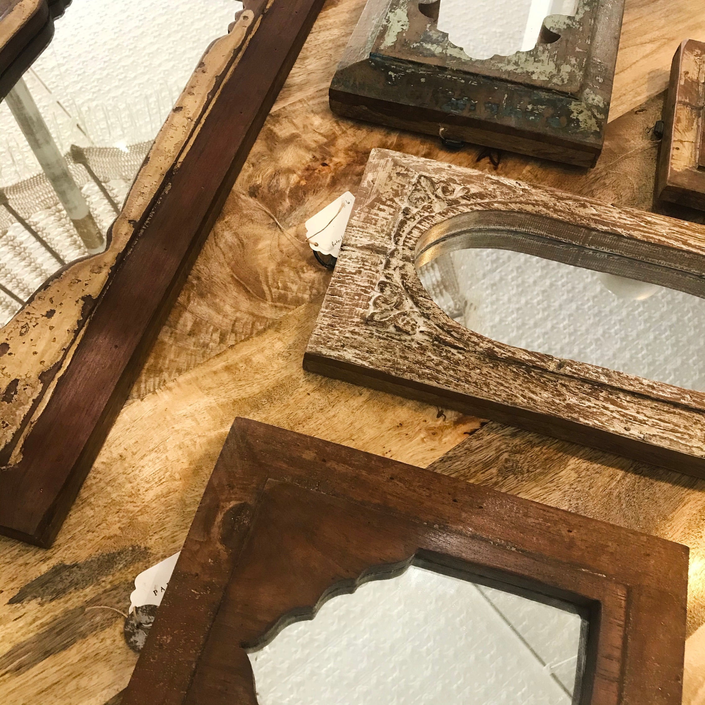 Indian Timber Arch Mirrors - Assorted Designs