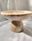 Beige Marble Stone Bowl Stand 18cm Dia