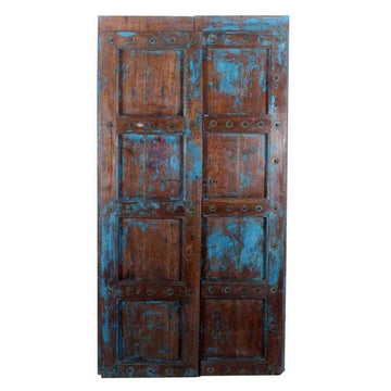 Indian Rajasthani Antique Doors #032 - 103x186cm