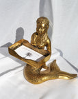 Brass Mermaid Card Holder