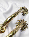 Brass Palm Door Handle 25cm