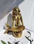 Brass Sitting Mermaid Dish