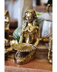 Brass Sitting Mermaid Dish