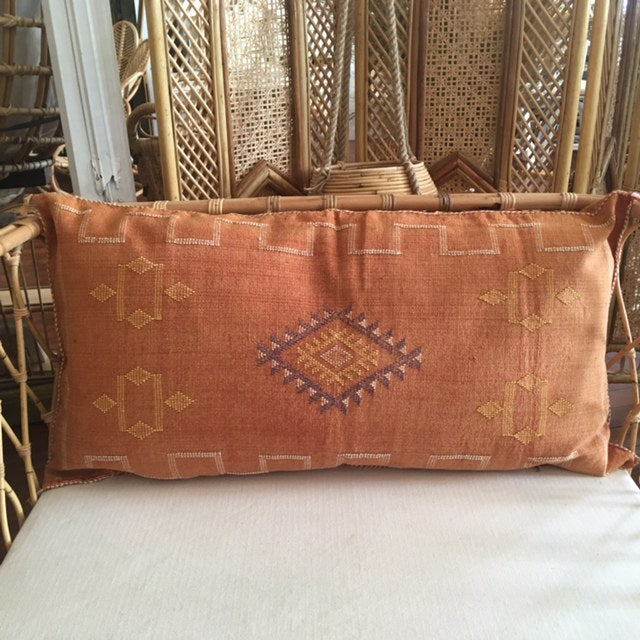 Moroccan Cactus Silk Lumbar Cushion