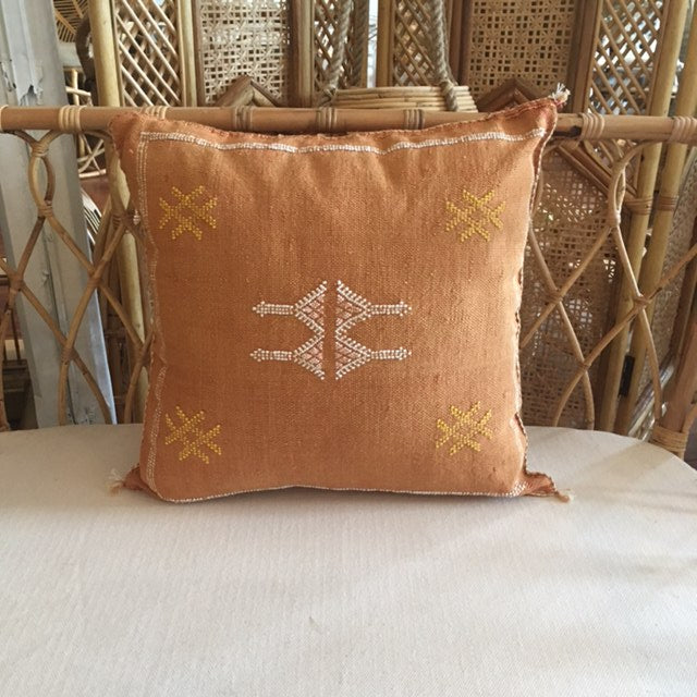 Moroccan Cactus Silk Square Cushion Cover