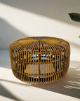 Caramel Avalon Round Rattan Coffee Table