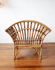 Caramel Bangalow Split Cane Single Arm Chair