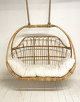 Caramel Round Double Cane Hanging Chair