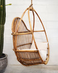 Caramel Round Single Cane Hanging Chair