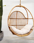 Caramel Round Single Cane Hanging Chair