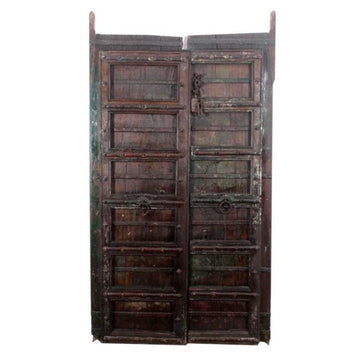 Indian Rajasthani Antique Doors #016 - 113x192cm