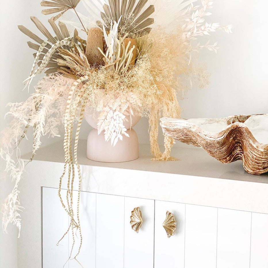 Brass Shell Drawer Handle – Paradise Living Co.
