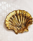 Clam Shell Brass Dish