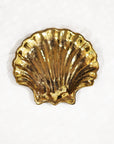 Brass Clam Shell Dish Tropical Luxe