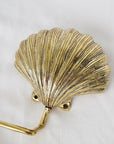 Clam Shell Brass Hand Towel Holder