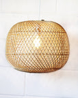 Small Round Rattan Pendant