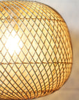 Small Round Rattan Pendant