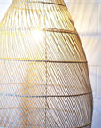 Large Cone Rattan Pendant