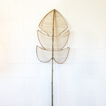 Natural Rattan Monstera Leaf