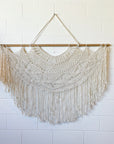 Dahlia Half Round Macrame Wall Hanging