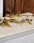 Dancing Mermaids Brass Door Handle