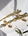 Dancing Mermaids Brass Door Handle